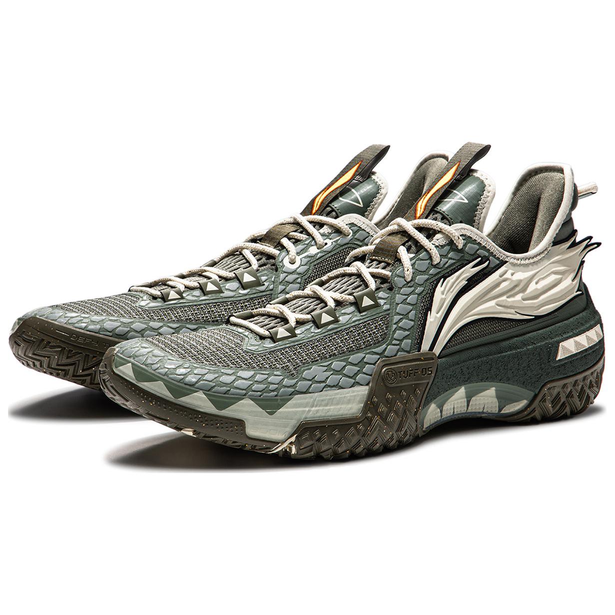 Lookbook LiNing李寧 桀驁 龍魂 飛梭科技 減震防滑輕便回彈 低筒 籃球鞋 男款 黃綠