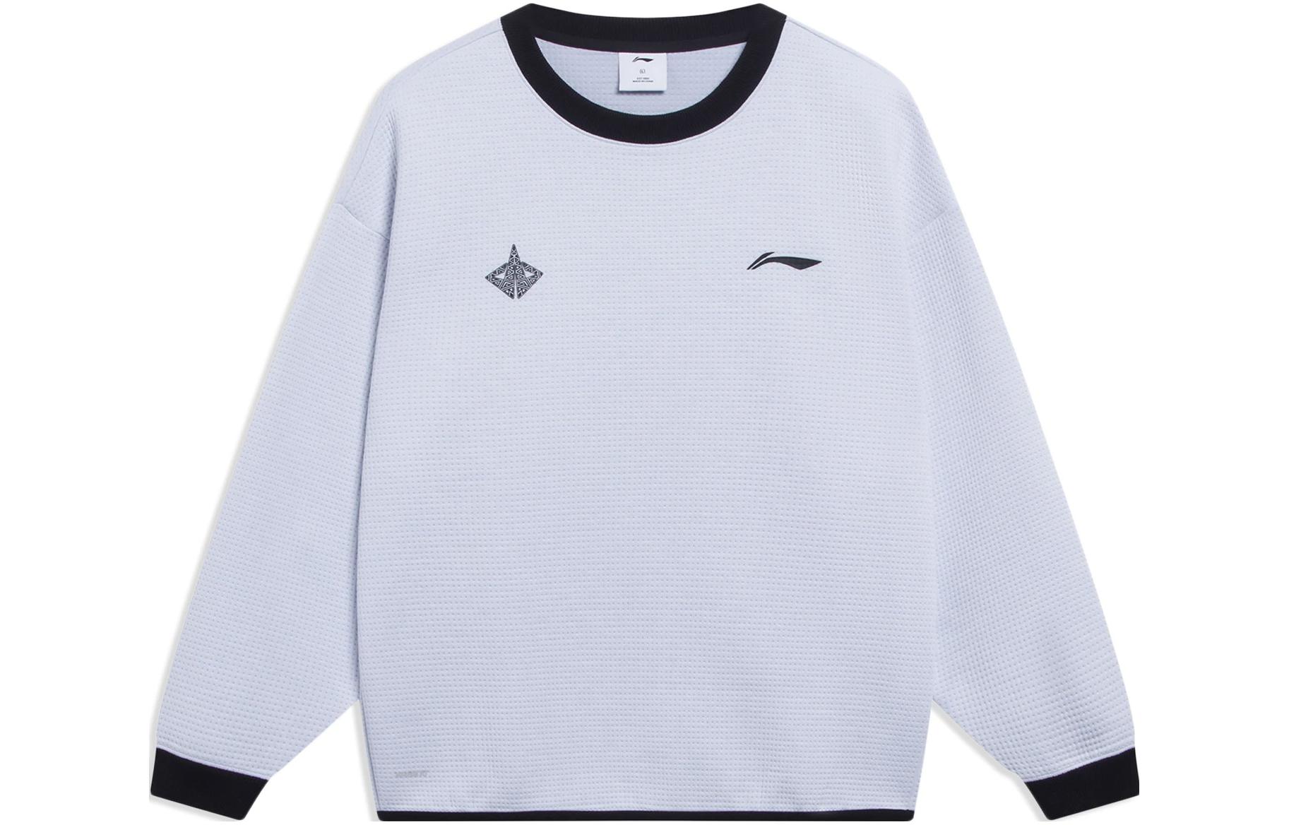 Li-Ning Jimmy Butler Basketball Logo Print Loose Hoodie Standard White AWDT075-2