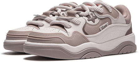 LiNing李寧 征程2.0 嘭嘭鞋 厚底增高 緩震回彈 百搭 低筒 板鞋 男款 白沙灰 Lookbook LiNing李寧 征程2.0 嘭嘭鞋 厚底增高 緩震回彈 百搭 低筒 板鞋 男款 白沙灰