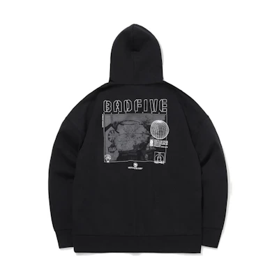Li-Ning Kangaroo Pocket Logo Printed Pullover Hoodie Black () AWDQ763-2