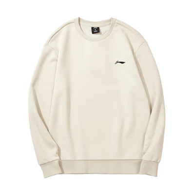Li-Ning Khaki Pullover Sweatshirt Badminton Logo Series - Fall Activewear AWDTD81-3
