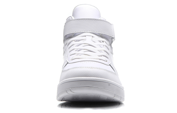 Shop Li-Ning Knight Mid Tops 'Triple White' AGCM163-1