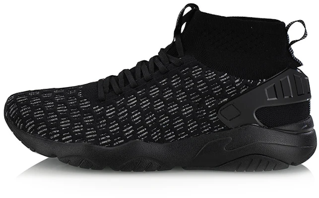 LiNing李寧 一體編織襪套跑步鞋 黑色 Buy LiNing李寧 一體編織襪套跑步鞋 黑色