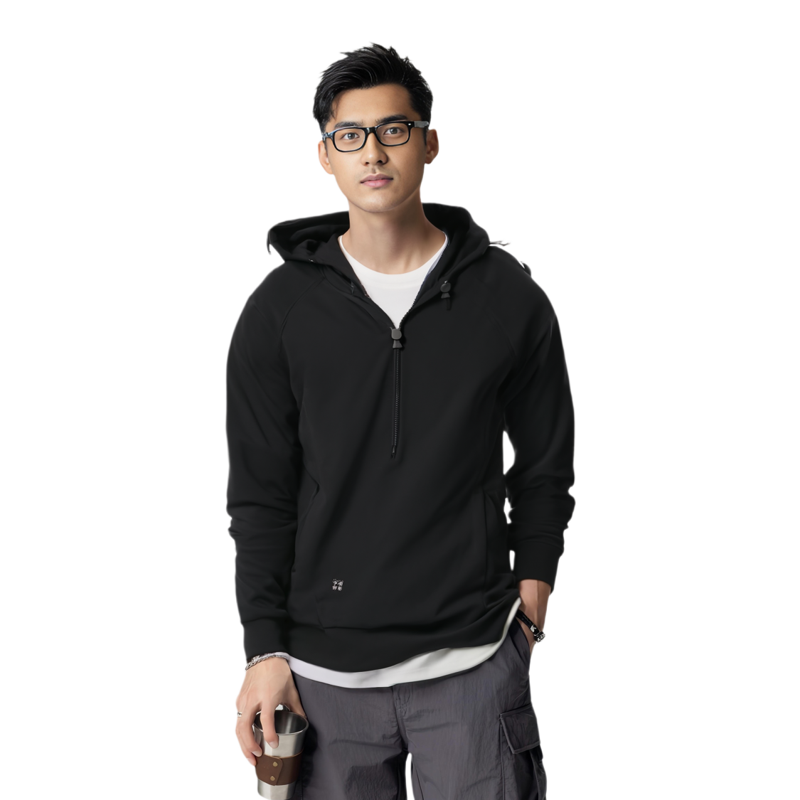 Shop Li-Ning Kung Fu Series Black Hoodie - Comfortable & Casual AWDUB13-1