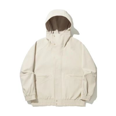 Li-Ning Kung Fu Series Comfort Fit Oatmeal Gray Hoodie Jacket for Men AJDU305-1
