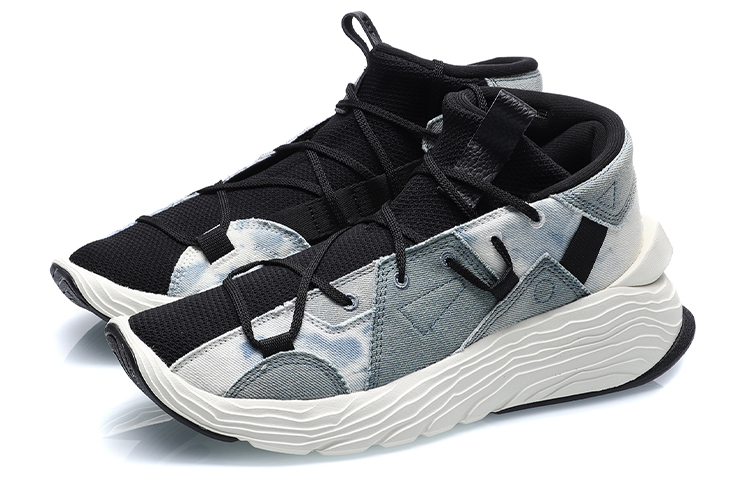 Lookbook Li-Ning Chaussures de Sport Hiver Kung Fu ''Bleu Noir''. AGBQ073-4