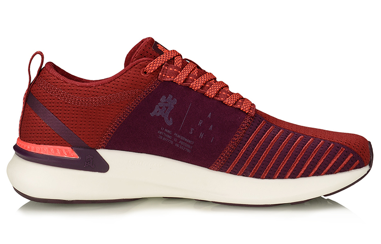 Order Li-Ning Lan Scarpe da Corsa Basse ''Rosso Viola'' ARHP131-5