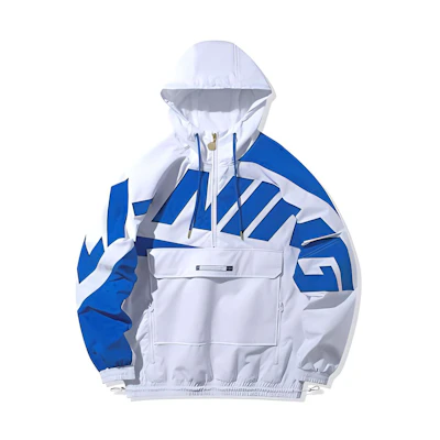 Li-Ning Large Logo Half-Zip Hoodie Unisex White AFDQ025-1