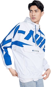 Sudadera con Media Cremallera y Gran Logo Li-Ning Unisex Blanca AFDQ025-1 Shop Sudadera con Media Cremallera y Gran Logo Li-Ning Unisex Blanca AFDQ025-1