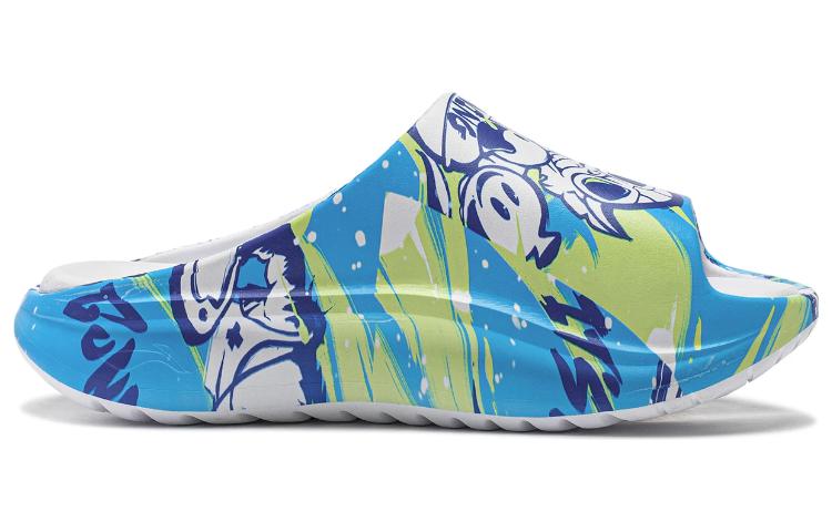 Order 英雄联盟/LEAGUE OF LEGENDS x LiNing李寧 一字拖鞋 男女同款 藍綠