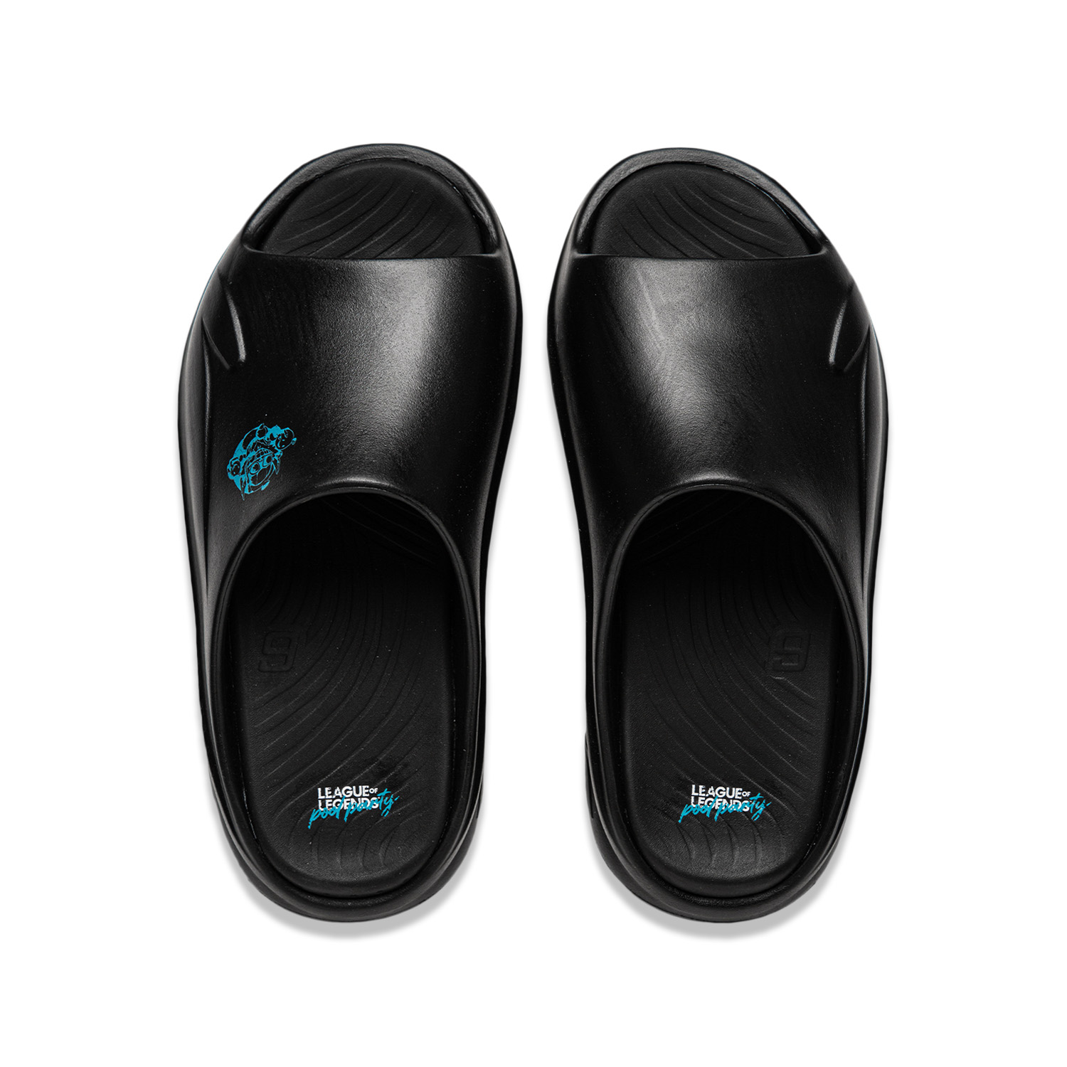 Buy 英雄聯盟/LEAGUE OF LEGENDS x LiNing李寧 聯名款 游泳池派對系列 厚底百搭戶外時尚 防摩耐用增高 防滑一字拖鞋 男女同款 黑色