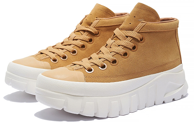 Lookbook Li-Ning Stivali in Pelle ''Khaki White'' AZGS143-3