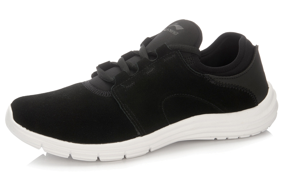 Order Li-Ning Scarpe Running Basse in Pelle Leggera ''Nero Bianco'' ARBL069-1