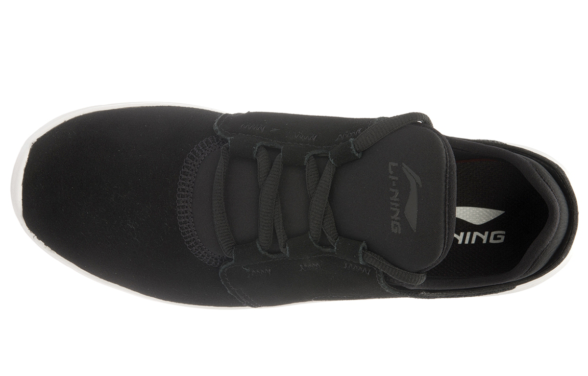 Lookbook Li-Ning Scarpe Running Basse in Pelle Leggera ''Nero Bianco'' ARBL069-1