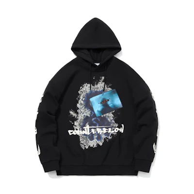 Li-Ning Letter Print Pullover Hoodie New Standard Black AWDQC61-1
