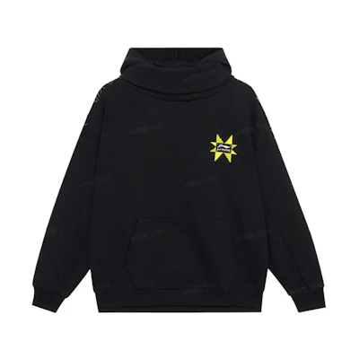 Li-Ning Lifestyle Geometric Logo Embroidered Pullover Sweatshirt Black Unisex AWDSD07-2