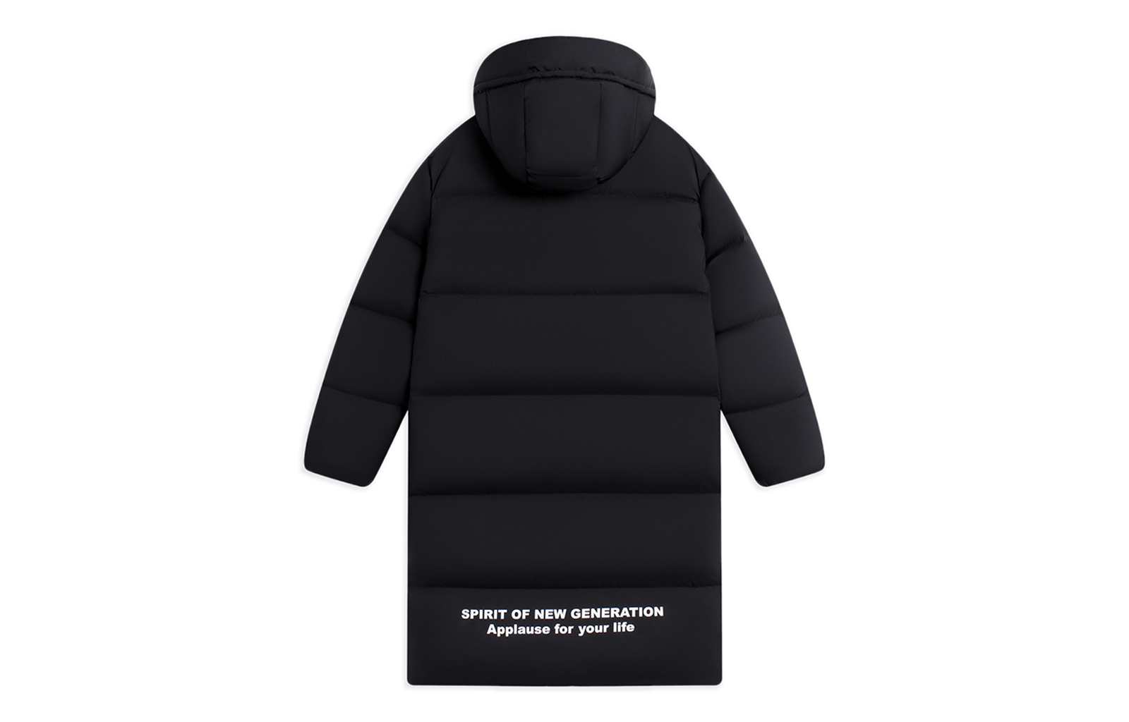 Li-Ning Lifestyle Long Hooded Down Jacket Unisex Casual Solid Color. AYMS373-2 圖 3