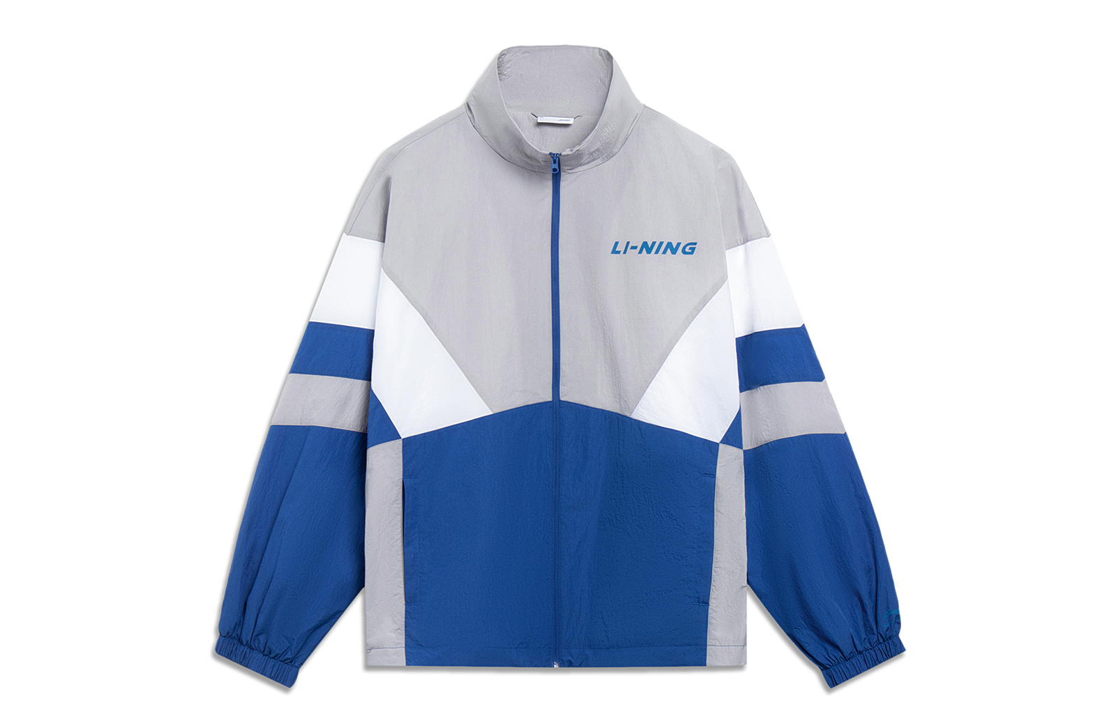Li-Ning Lifestyle Retro Colorblock Letter Print Jacket Unisex Prussian Blue AJDT503-5