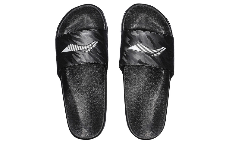 Li-Ning Lifestyle Slippers 'Black' 圖 3