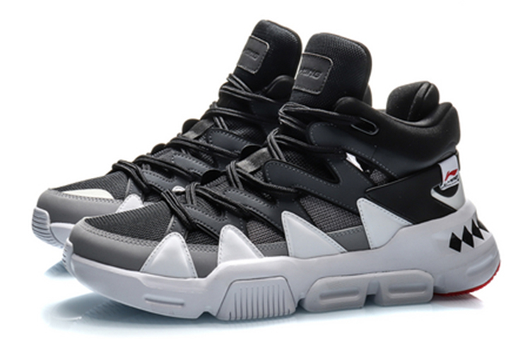 Lookbook Li-Ning Light Basketball Hi ''Noir Blanc'' AGBQ061-3