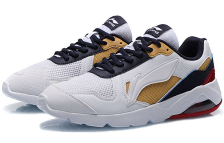 Lookbook Li-Ning Light Classic Leisure Low ''Blanc Jaune'' AGCP093-4