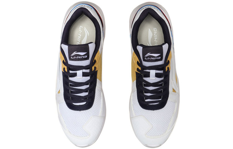 Shop Li-Ning Light Classic Leisure Low ''Blanc Jaune'' AGCP093-4