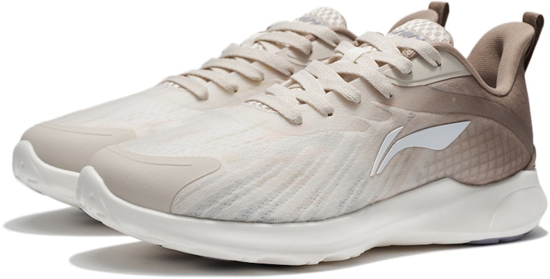 Li-Ning Light Ease 'White Brown' ARSS019-2 Shop Li-Ning Light Ease 'White Brown' ARSS019-2