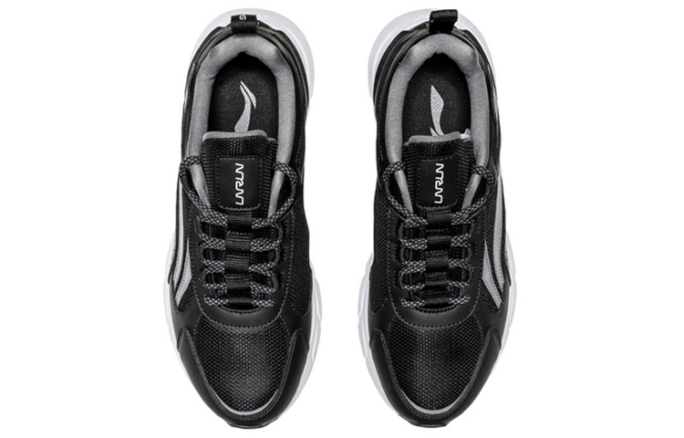 Shop Li-Ning Light Weight Sport Shoes 'Black Grey' ARBQ037-2