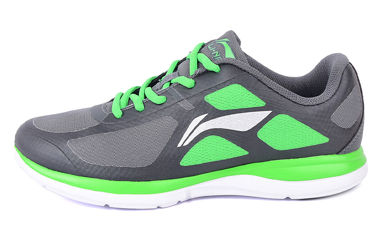 Li-Ning Lightweight Breathable Comfort Low-Top Running Shoes 'Grey Green' ARBJ011-4