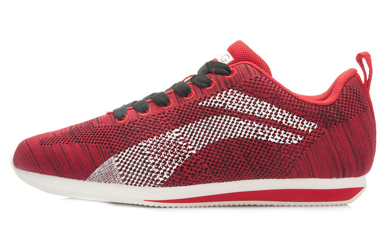Li-Ning Lightweight Breathable Low-Top Running 'Red White' ALCK137-4