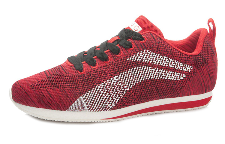 Order Li-Ning Ringan Bernafas Rendah-Atas Lari 'Merah Putih' ALCK137-4