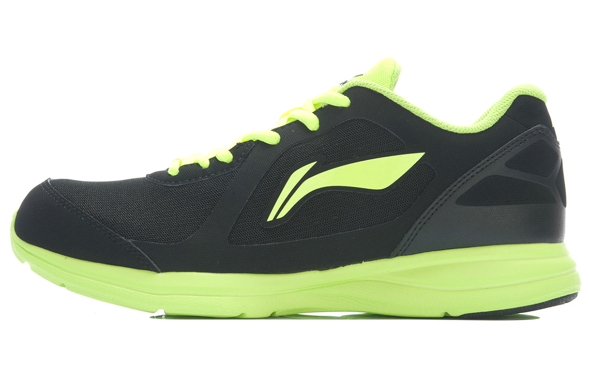 Li-Ning Lightweight Breathable Running Shoe 'Black Green' ARBJ015-1