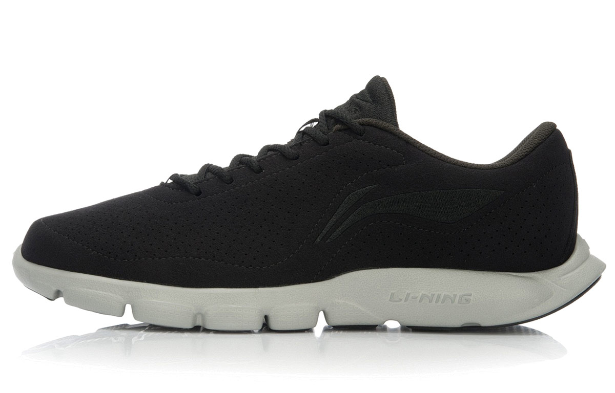 Li-Ning Lightweight Breathable Running Shoes 'Black Grey' ARBL073-1