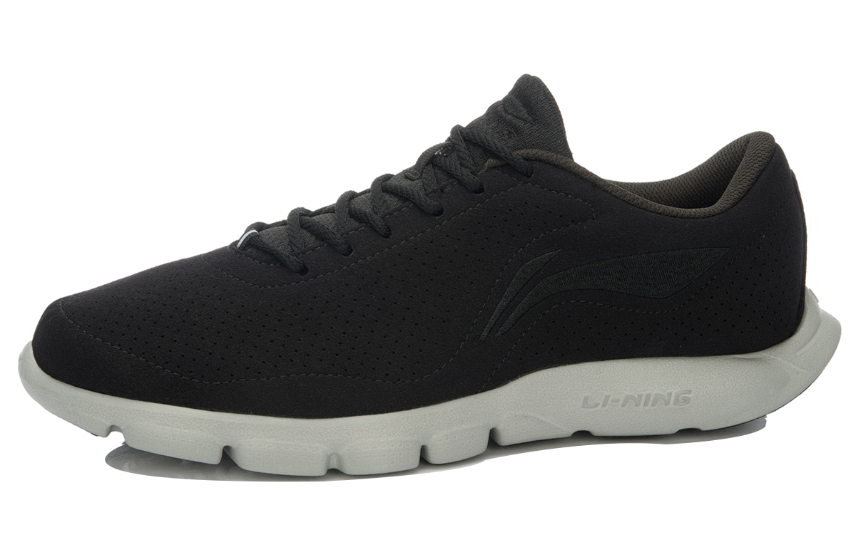 Order Li-Ning Lightweight Breathable Running Shoes 'Black Grey' ARBL073-1
