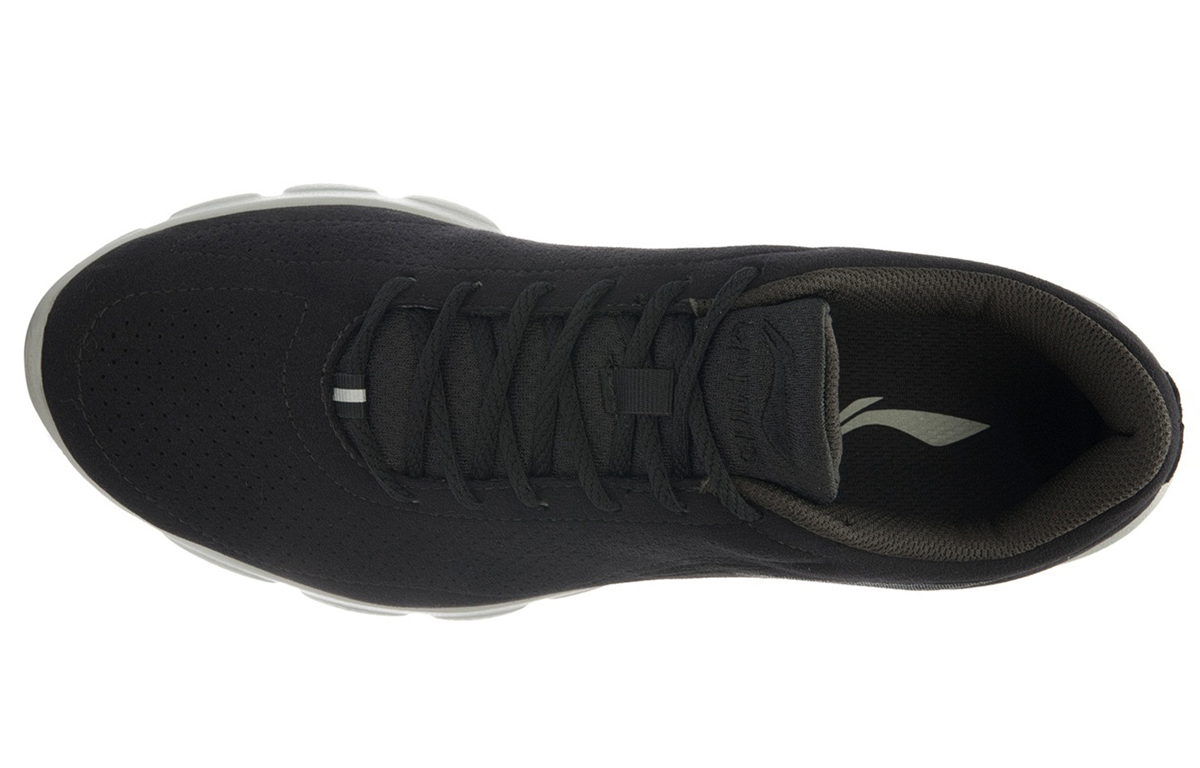 Lookbook Li-Ning Lightweight Breathable Running Shoes 'Black Grey' ARBL073-1