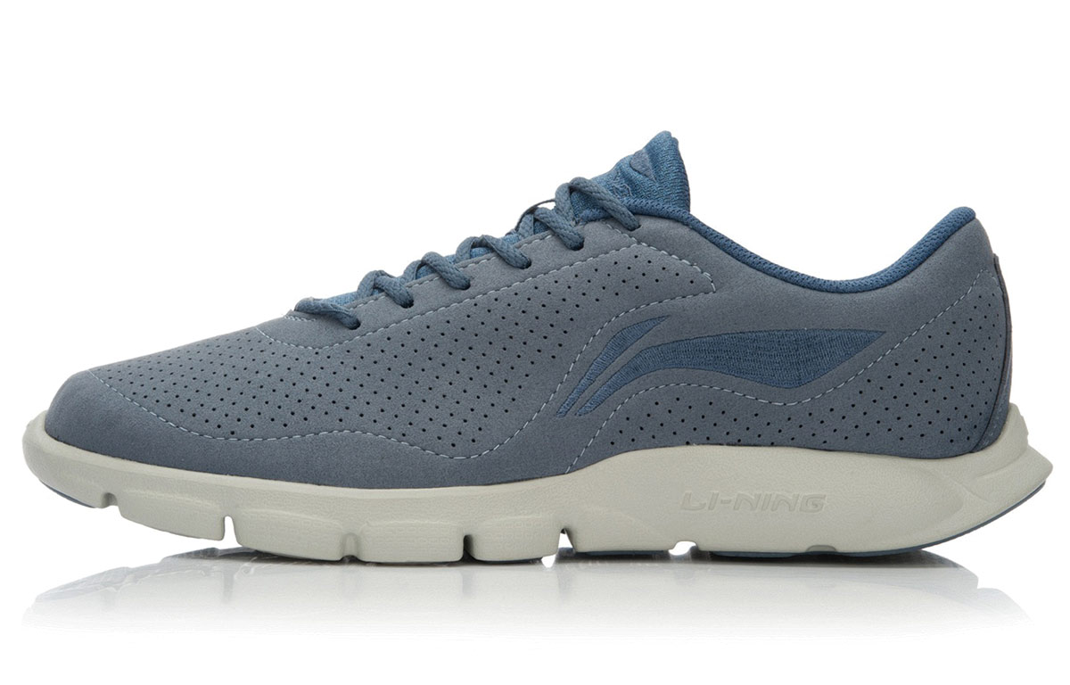 Li-Ning Lightweight Breathable Running Shoes 'Grey Blue' ARBL073-3