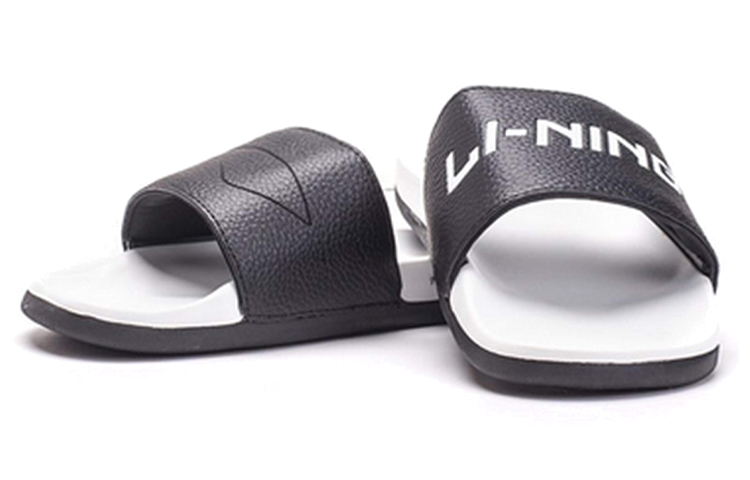 Lookbook Li-Ning Leichte Atmungsaktive Slides ''Schwarz Weiß'' AGAN003-1