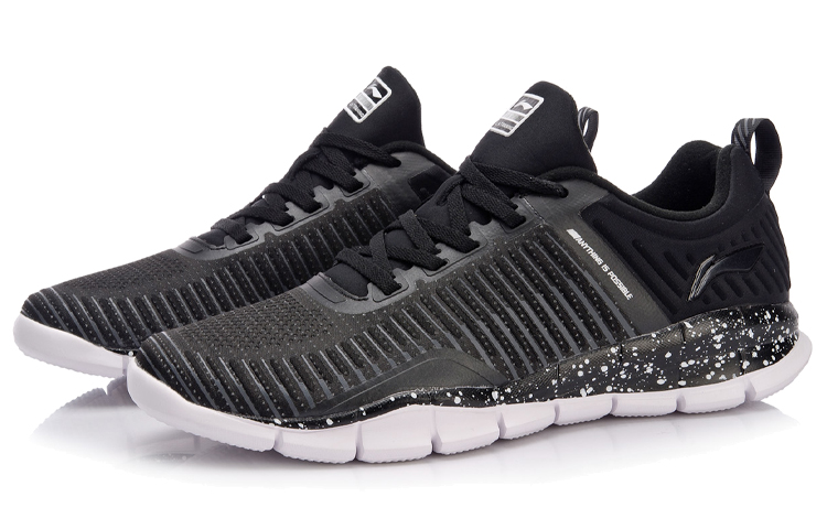 Lookbook Li-Ning Lightweight Breathable Support Flexible Sports Shoes 'Black' AFHN007-1