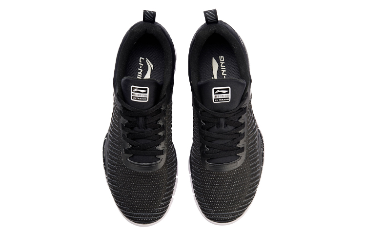 Shop Li-Ning Lightweight Breathable Support Flexible Sports Shoes 'Black' AFHN007-1