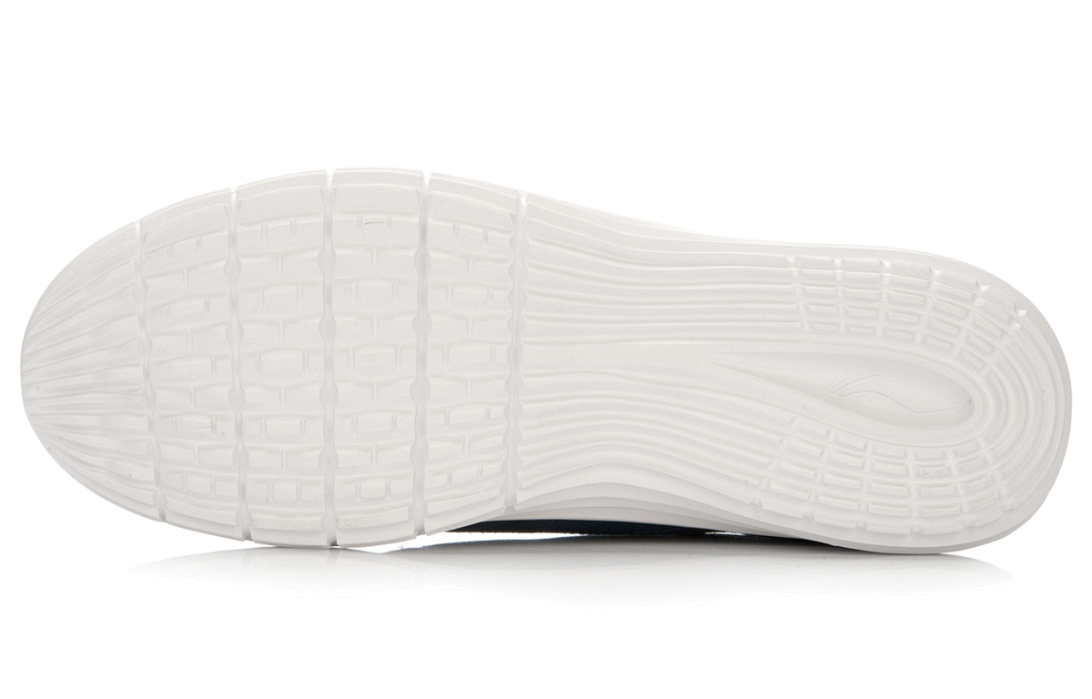 Li-Ning Lightweight Leather Running Shoe 'Blue Black White' 圖 5