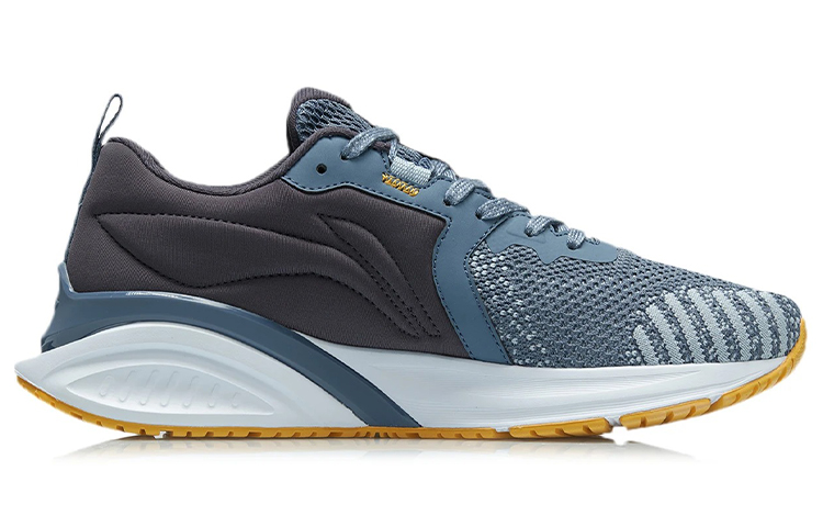 Order Li-Ning Kasut Sukan Ringan Bercorak 'Lime Blue' Bertapak Rendah ARSR039-3