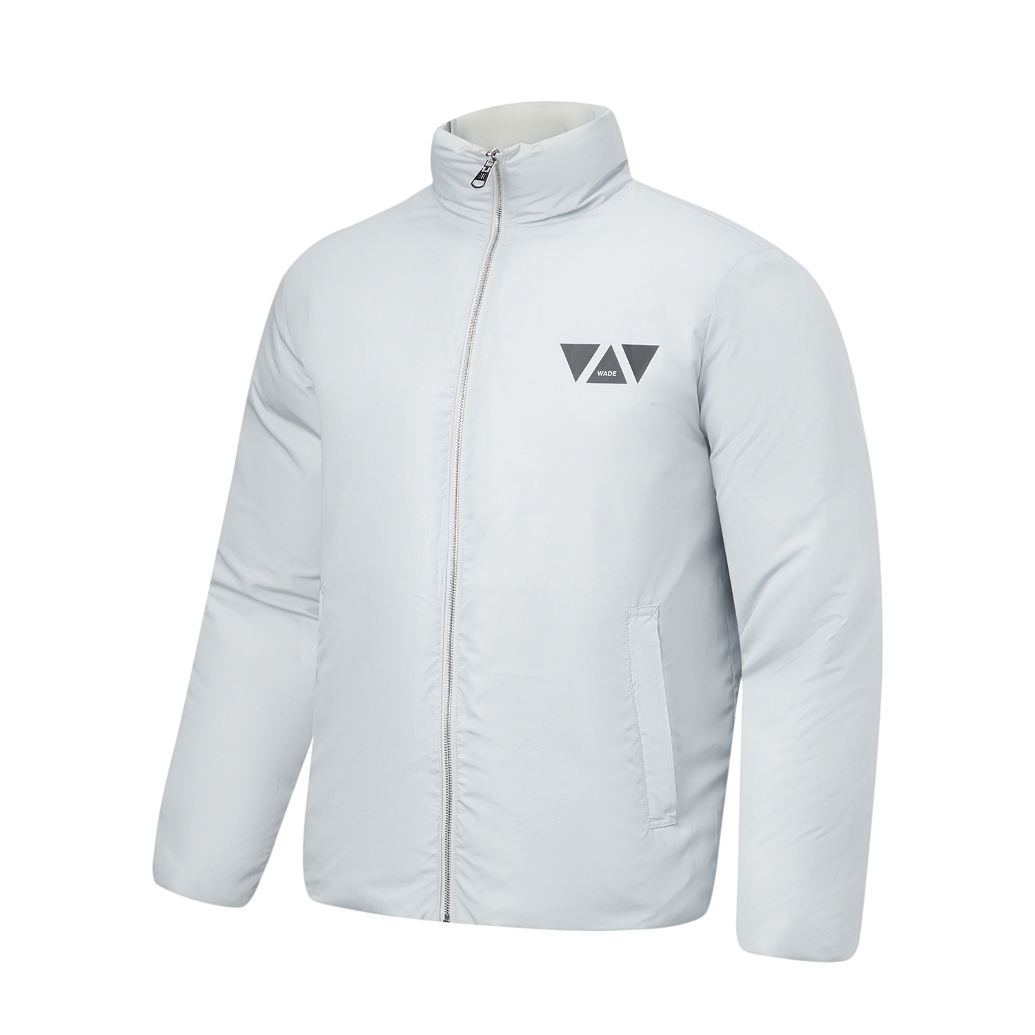 Lookbook Li-Ning Lightweight Reversible Jacket White with Letter Pattern Print AYMT327-3