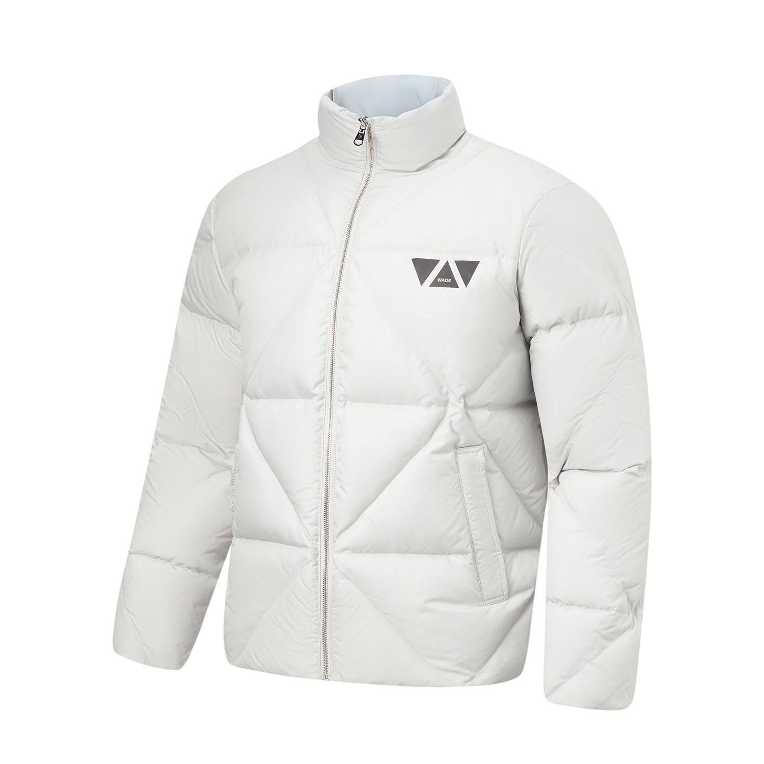 Shop Li-Ning Lightweight Reversible Jacket White with Letter Pattern Print AYMT327-3