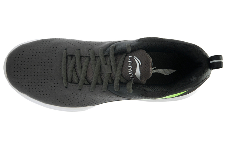 Lookbook Li-Ning Sepatu Lari Ringan 'Hitam Hijau' ARBJ051-3
