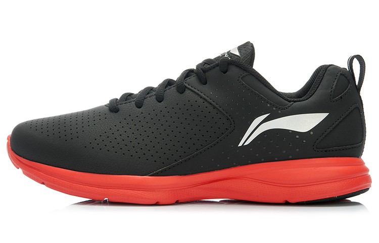 Li-Ning Lightweight Running Shoes 'Black Red' ARBJ051-1