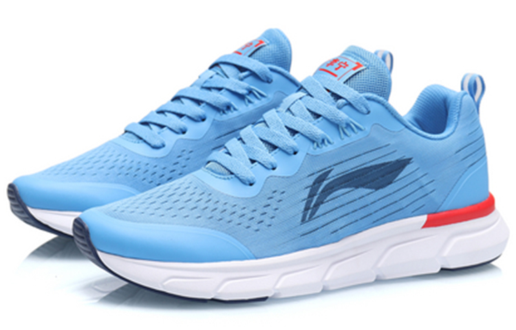 Lookbook Li-Ning Lightweight Shock-Absorbing Running Shoes 'Azure Blue' ARHP129-4