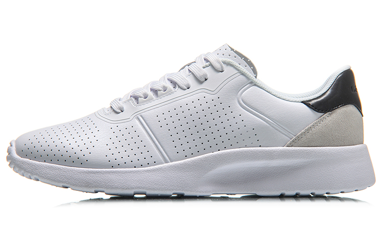 Li-Ning Lightweight Support Running Shoes 'White Black' AGCN101-2