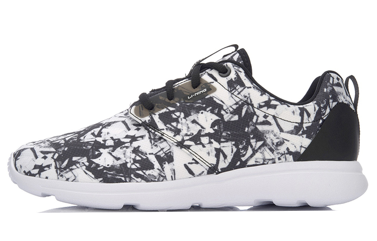 Li-Ning Lightweight Support Running Shoes 'White Black' ARJL011-9