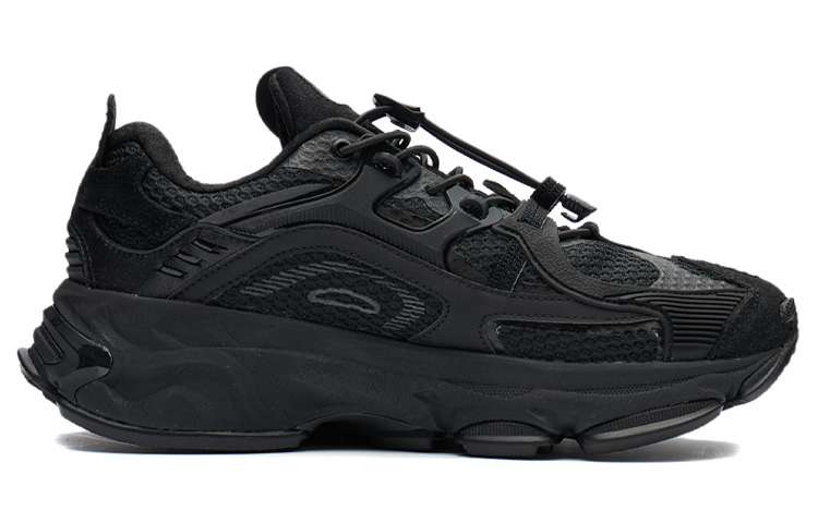 Order LiNing李寧 凌越 運動 輕便減震 低幫 跑步鞋 男款 黑色