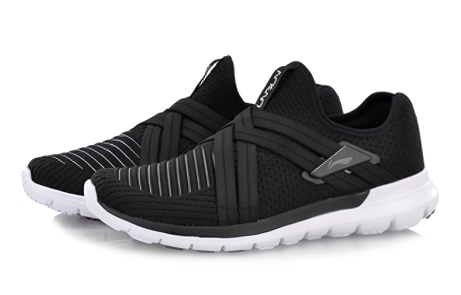 Order Li-Ning Lingdong V2 Slip-On Running Shoes 'Black White' ARHN171-1